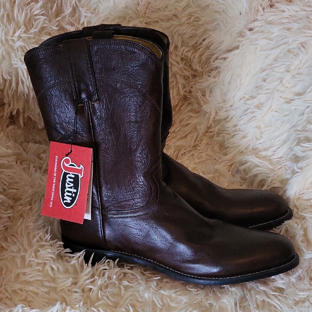 Justin Boots Brown Cowboy Western Boots